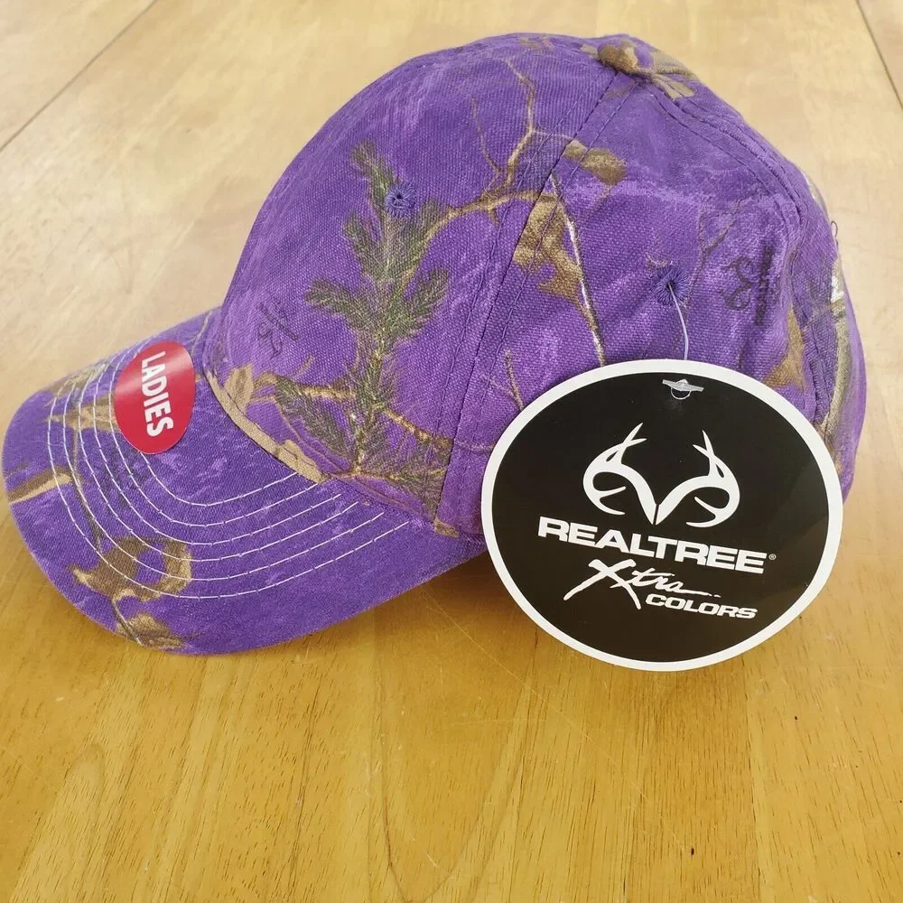 Signatures Purple Baseball Hat Cap One Size Fits Most Mossy Oak 2014 Realtree